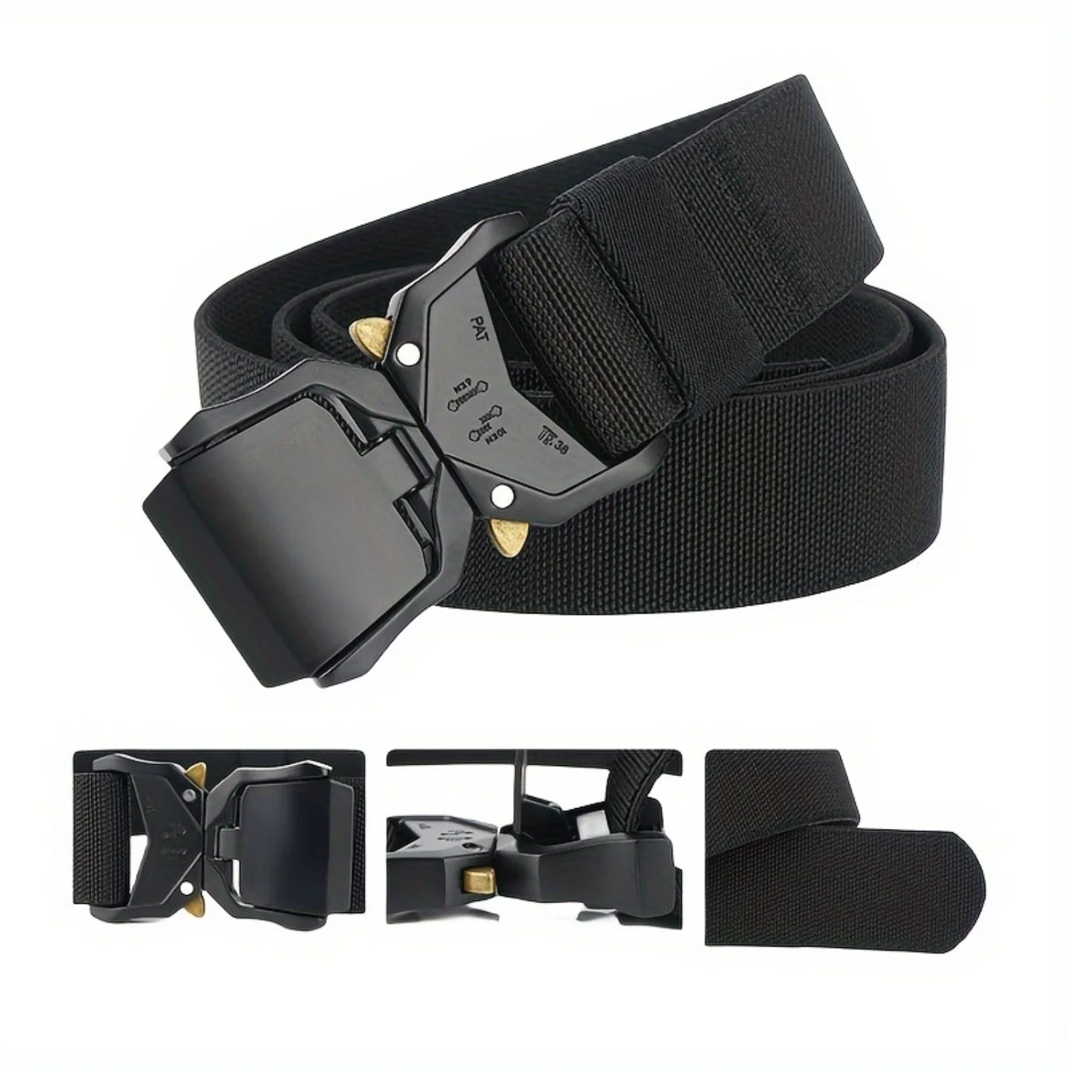 1 шт. новый быстросъемный нейлоновый ремень с пряжкой из сплава для мужчин спорт