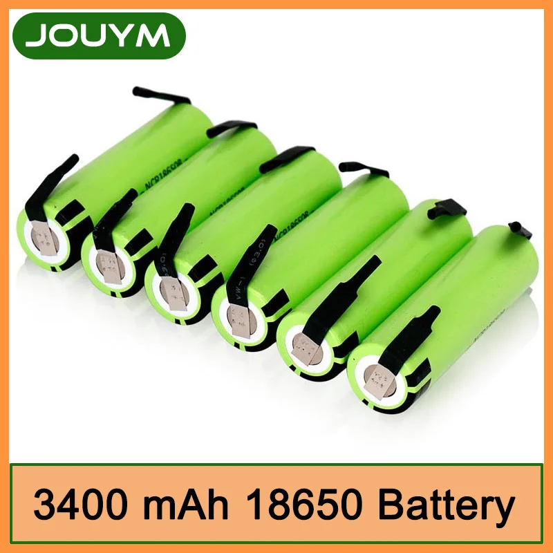 

New 6.2A NCR18650B 3.7 V 3400mah DIY Battery Pack 18650 Lithium Rechargeable Battery Welding Nickel Sheet batteries