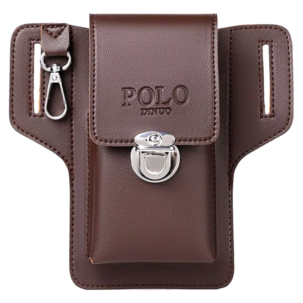 

Vintage Men Fanny Pack Loop Holster PU Crossbody Bag Shopper Bag Multi-compartment for Weekend Vacation Pouch Wallet Phone Case