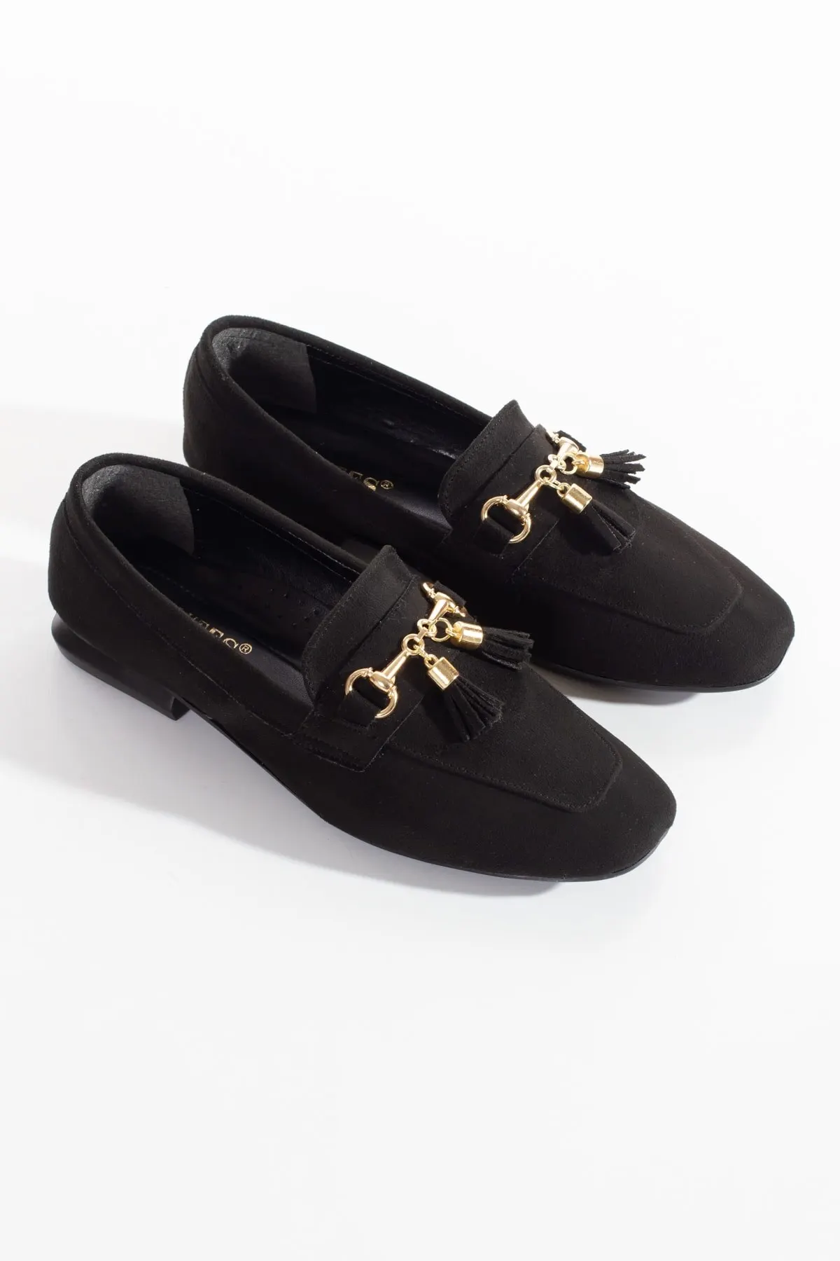 

Балетки женские замшевые с бахромой, модная повседневная элегантная обувь на плоской подошве, черные, лето