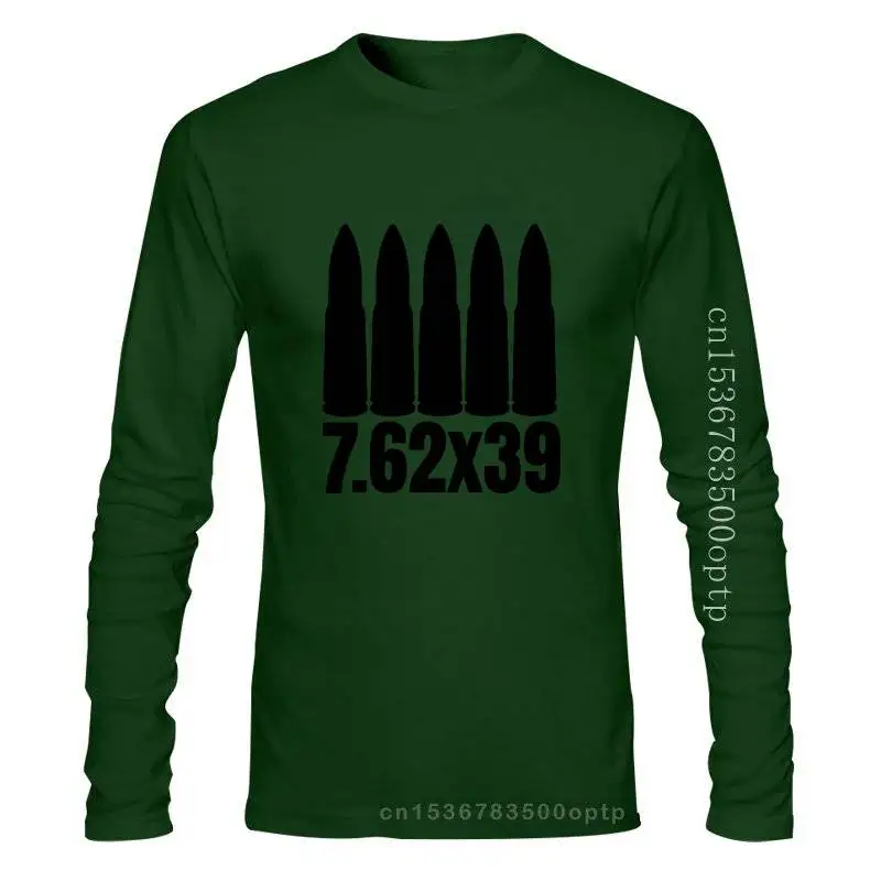 

Футболка мужская хлопковая с боеприпасами, базовая одежда для фитнеса, майка Bold 7 62X39, Ak 47 Sks & Vz 58