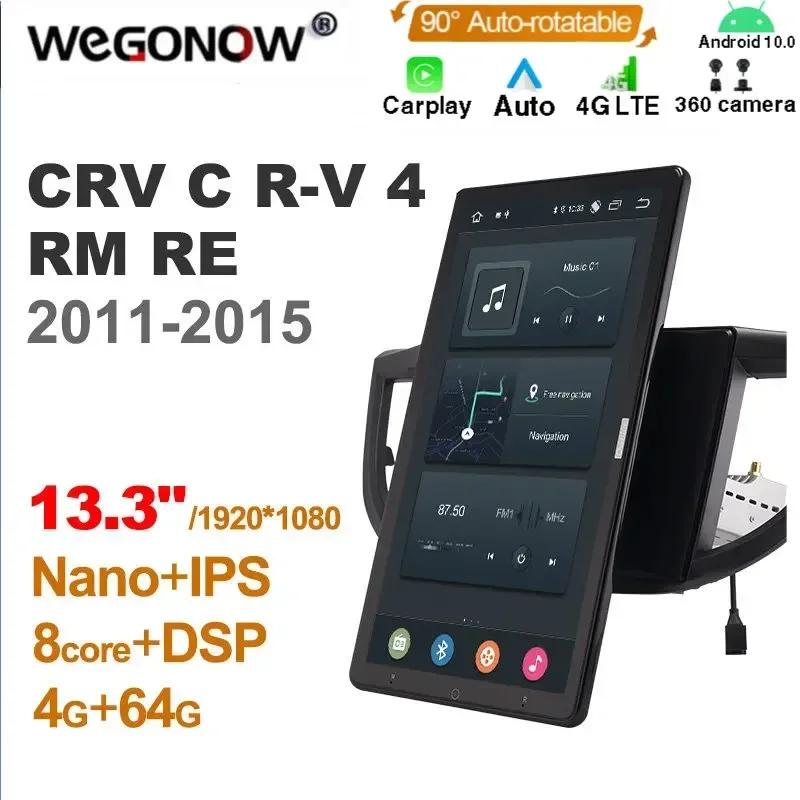 1920*1080 Ownice Android10.0 для Honda CRL6 CR-V 4 RM RE 2011-2015 Автомобильный радиоприемник Мультимедиа