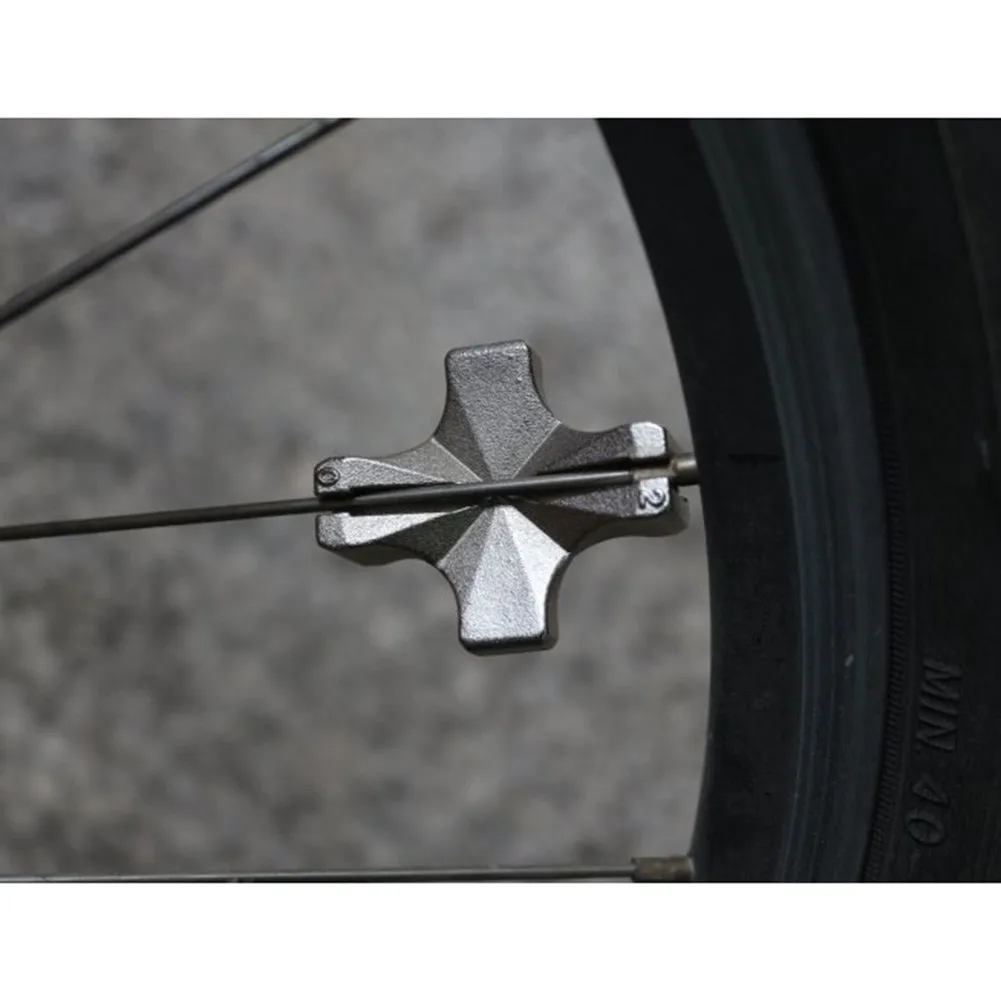 

Mini Bicycle Spoke Wrench Steel Bike Wheel Rim 4 Way Spanner Bicycle Spoke Nipple Key Adjuster Repair Tools Bike Accessories