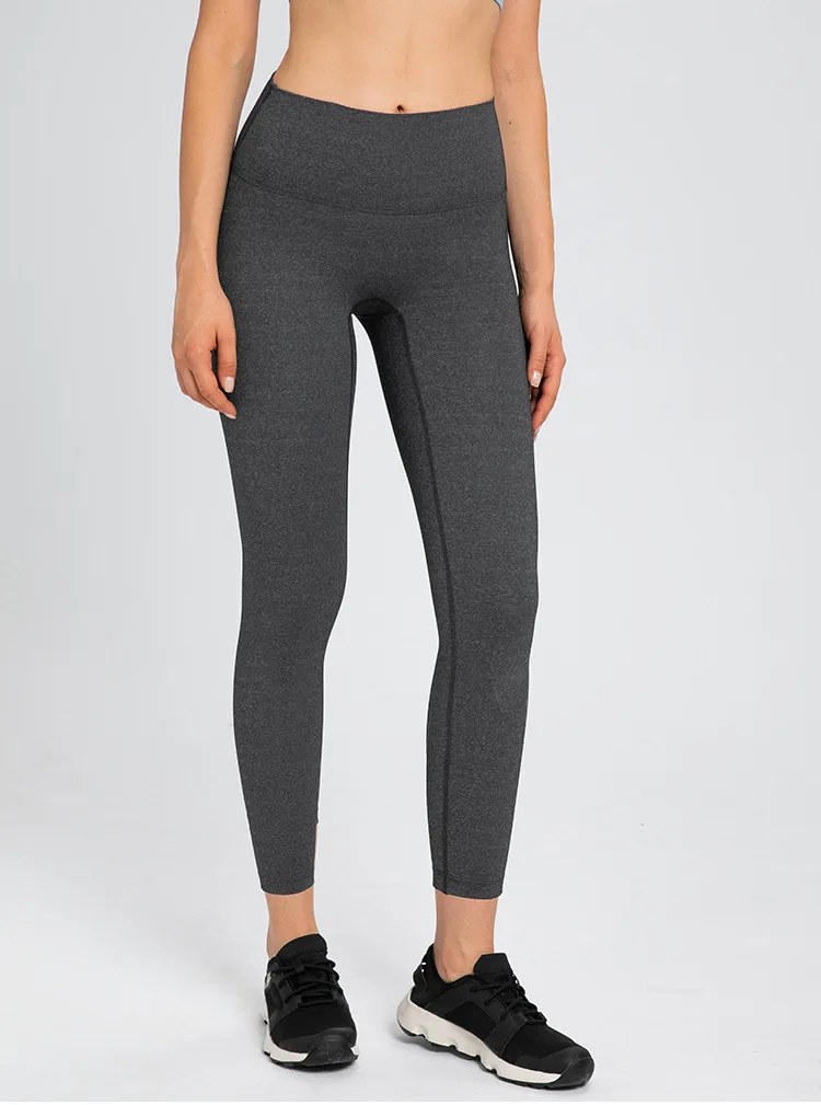 Sexy Yoga Leggings Gym Fashion Sports Pants Nude Women's Pants No Embarrassing Lines High Waist Hips Soft Breathable Charming