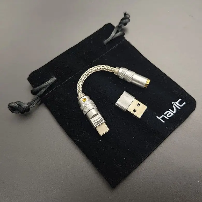 Переходник с Type C на 4 мм DAC звуковая карта короткий кабель для наушников