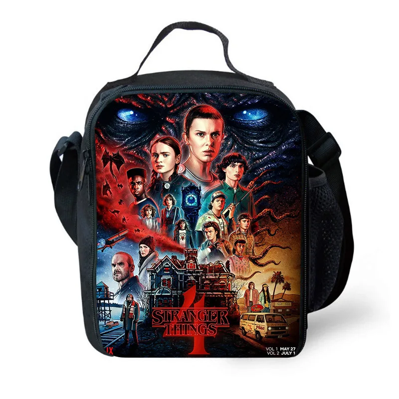 

Stranger Things Insulated Lunch Bag Tote Thermos Cooler Food Pranzo Box for Kids Boy Girls