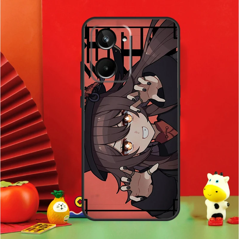 Genshin Impact Zhongli Hutao для Realme 12 10 9 11 Pro Plus GT5 GT Neo 6 C53 C51 C35 C33 C30 C25s C21Y C31 C67 C55 чехол