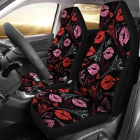 pink red lips love paris car seat covers pair 2 front seat covers car seat protector car accessories