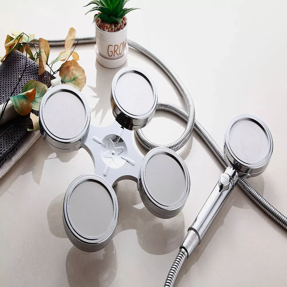 

Shower Head Bathroom Accessories Rainfall Shower Set Bath High Pressure Overhead Water Saving Spa Turbo Hydromassage Massage