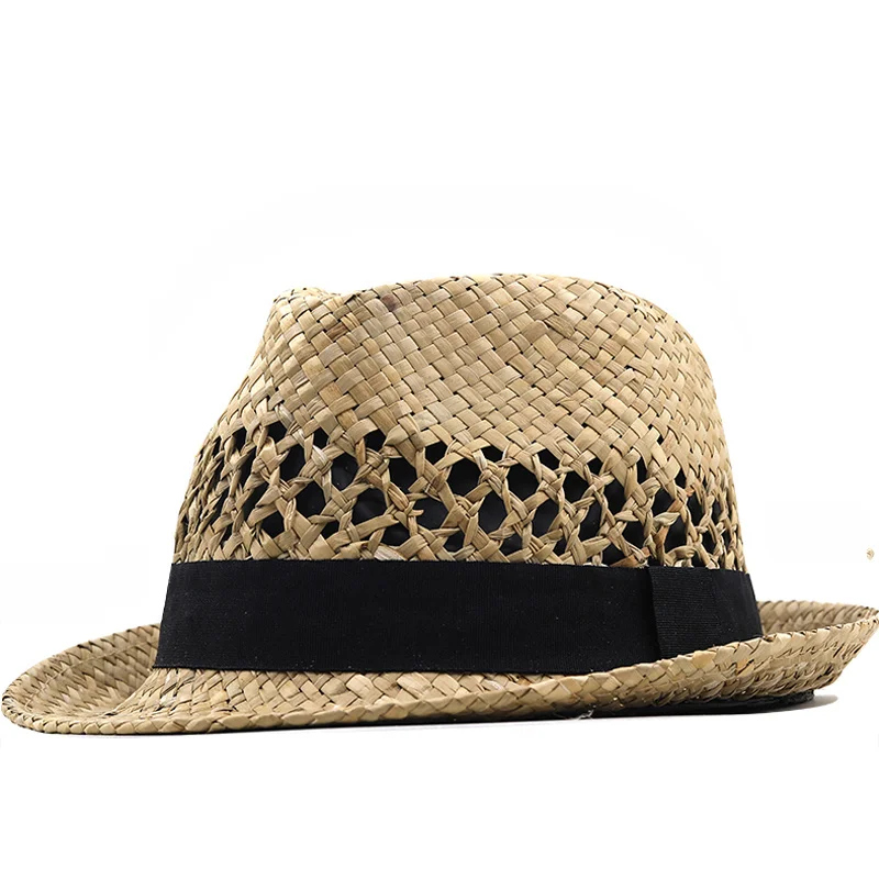 Hats Handmade Fedora Summer men for Women Straw Sun Hats summer Visor Cap Solid Jazz Hat Beach cap Sombrero Panama Gorras