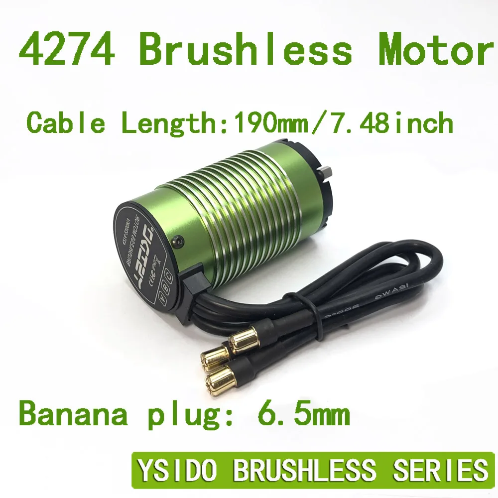 Фото 4274 YSIDO 1:8, 1400 кв, 2200 кв, 2600 кВ, 3600 кв, бесщеточный, для 1/8 лодки, автомобиля, Monster №4