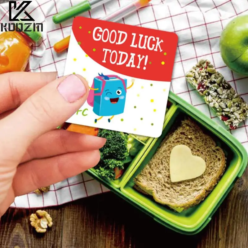 

60PCS School Lunch Box Notes Cards Cute Encouragement Memo Cards Can Be Handwritten Children's Lunch Box Cards