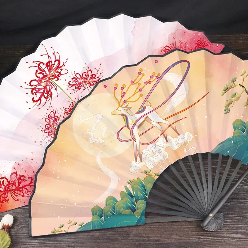 Фото Pria Klasik Kipas Lipat China Vintage Складной вентилятор Bambu Gaya Davis Wanita Tangan Kipas Sutra Portable Abanicos для Boda №1