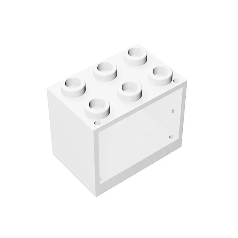 Фото Набор MOC из 10 штук: Контейнер-шкаф 2x3x2, полый кирпич, модульный конструктор, сменные строительные блоки, игрушки для взрослых и мальчиков, праздничные подарки №3