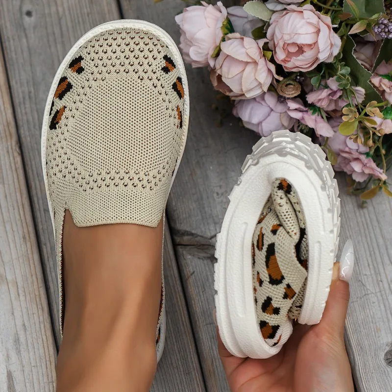 Le Fu Женские Модные Сетчатые Балетки Без Шнуровки Круглой Формы На Плоской