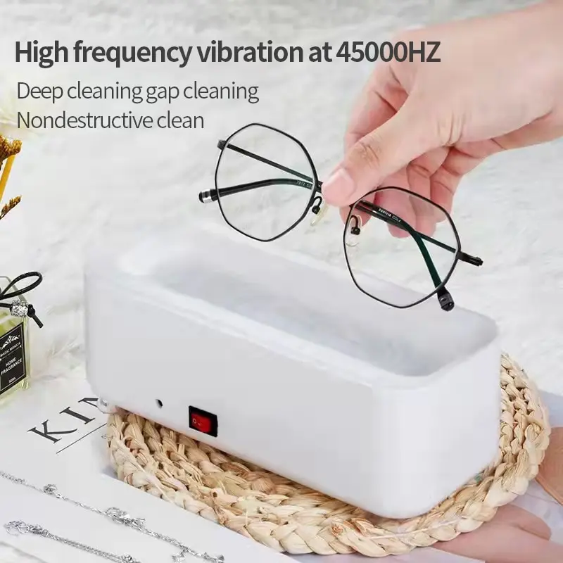 

Acoustic Vibration Cleaner Multifunctional Portable Household Cleaning Machine Glasses Cleaning Device Watch Jewelry Cleaning In