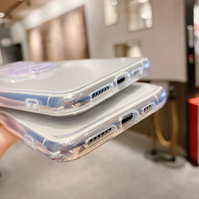 Чехол для iPhone 11 Роскошный чехол 13 Pro Max 12 Mini XR X XS 7 8 Plus прозрачный с