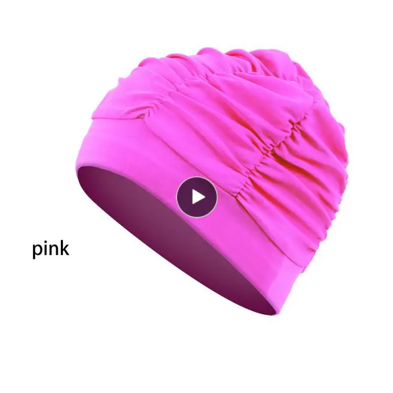 

For Men Women Adult Kids Long Hair Pool Hat Swim Pool Hat Quick Drying Elasticity Water Sports Cap Hair Ear Protection Non-slip