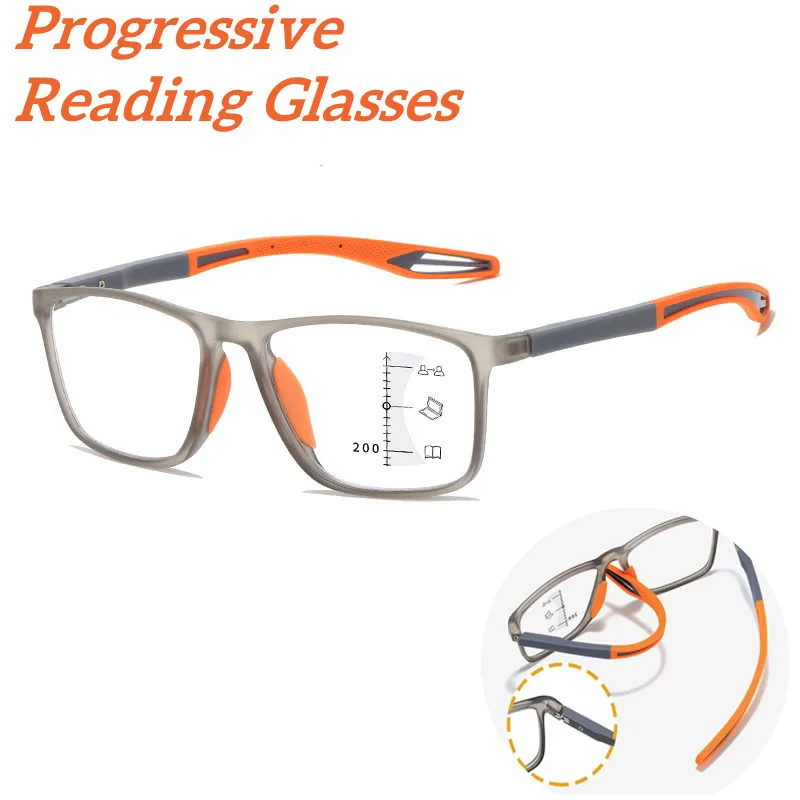 

Ultralight Sports Near Far Sighted Glasses Near Far Multifocal Progressive Reading Eyeglasses Men Women Anti Blue Light Eyewear