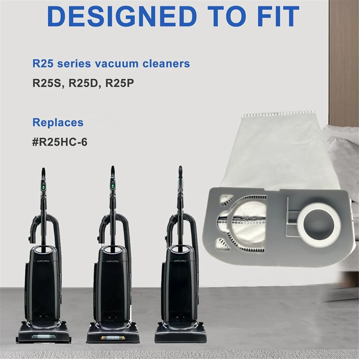 12 шт. сменные мешки для пыли Riccar R25 Series R25S R25D R25P пылесос вертикального пылесоса