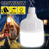 outdoor bulb usb rechargeable bulb light emergency lights portable tent lamp camping fishing hook night light bbq hanging light