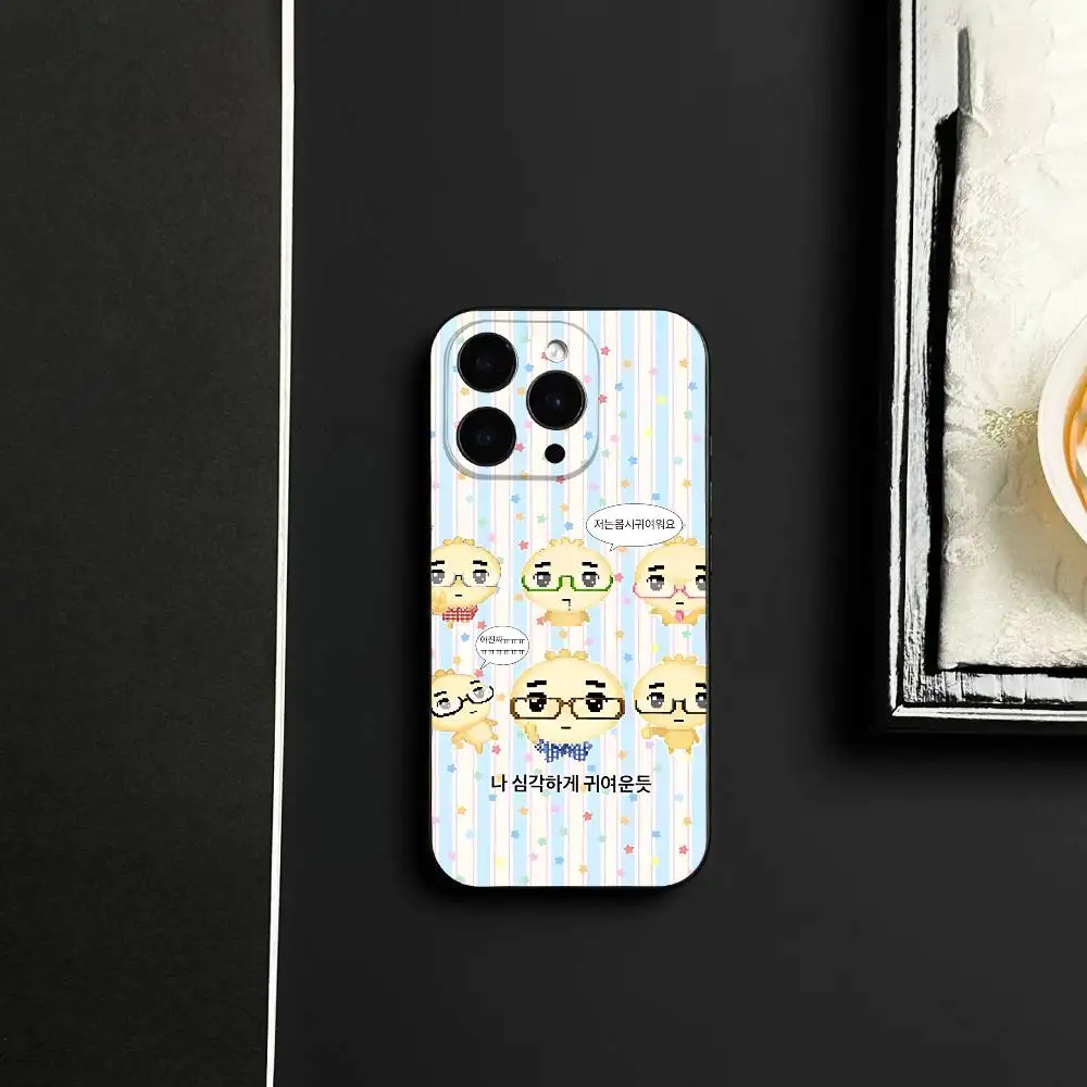 Милый чехол для телефона A-Angyeongmandu K Dumpling для iPhone 17 16 15 14 13 12 Pro ProMax Plus, противоударный, мягкий, защитный, полноразмерный (art.: 3920dbcf2ef7f) - 3920dbcf2ef7f