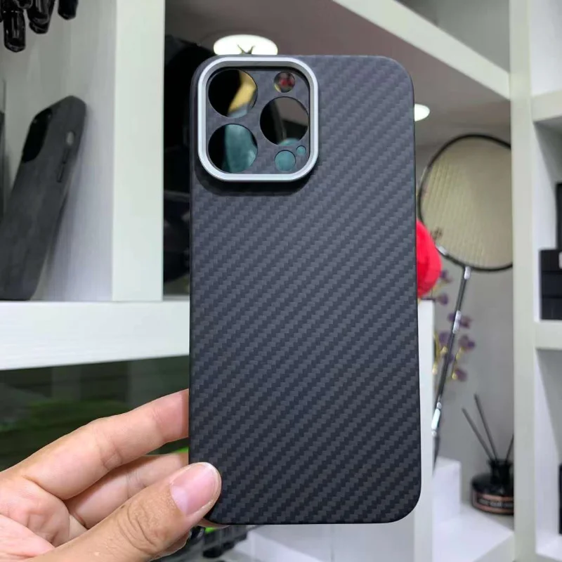 

Чехол из углеродного волокна для iPhone 14 14Plus 14 Pro Max, чехол для телефона, Ультратонкий защитный чехол из арамидного волокна для iPhone 14, аксессуары для телефона