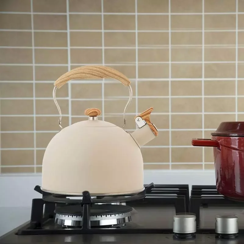

2.64 Quart Whistle Kettle Stainless Steel Teapot For Stovetop Induction Sounding Kettle Kitchen Accessories