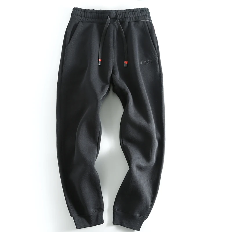 Зимние спортивные штаны на флисовой подкладке. Мужские утолщенные брюки. Внешняя
