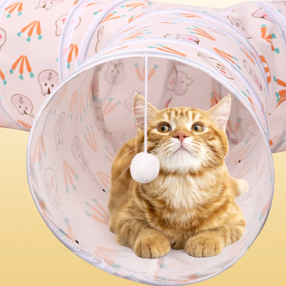 

Cat AccessoriesCat ToysPet ToysPet Tunnel Removable and Washable Non-sticking Hair Interactive Rest Pet Accessories