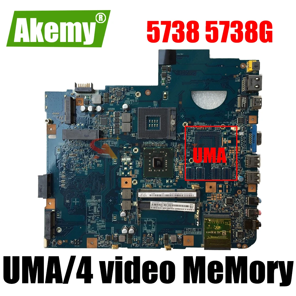 

For ACER Aspire 5738 5738G DDR3 Laptop motherboard Mainboard GM45 5738G Motherboard