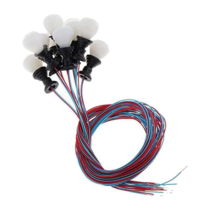 

Миниатюрные светодиодные светильники 20 шт., настольные аксессуары для поездов, железных дорог, уличных фонарей, ландшафтного дизайна