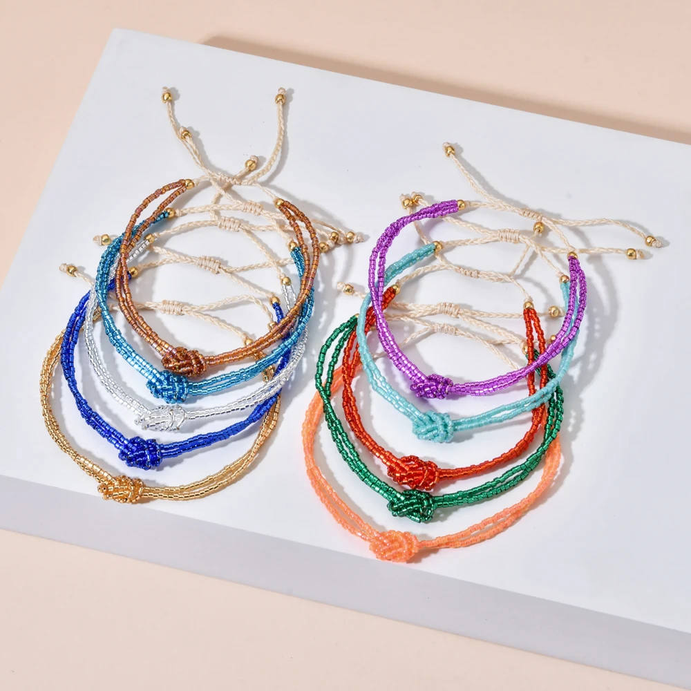 Стеклянные браслеты Miyuki для женщин браслет ручной работы многослойные Pulseras Femme