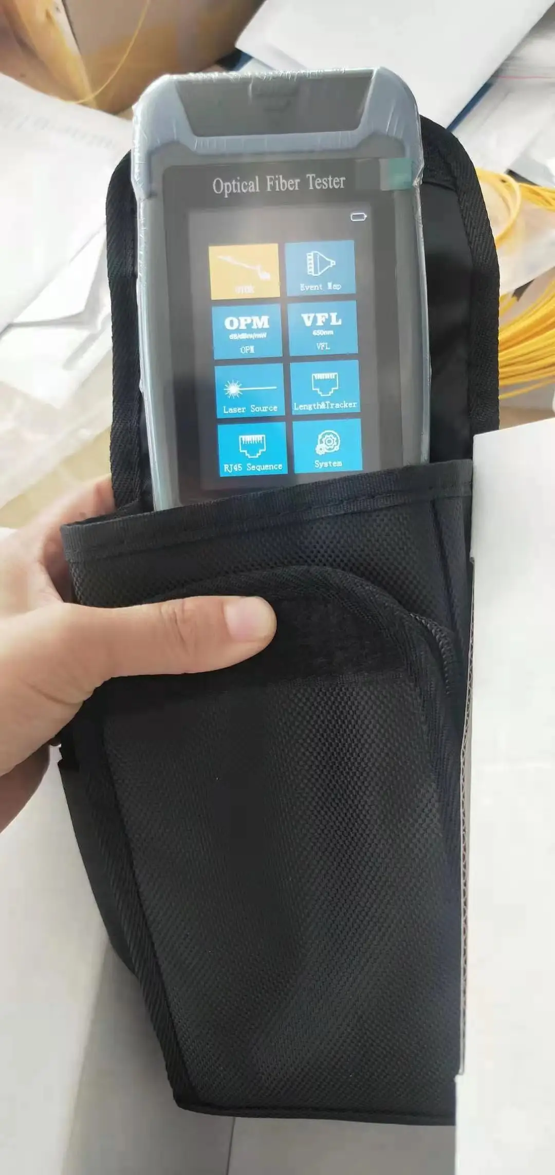 NK3200D Mini Pro OTDR Reflectometer 9 Functions In 1 Device OPM OLS VFL Event Map  Ethernet Cable Sequence Distance Tracker