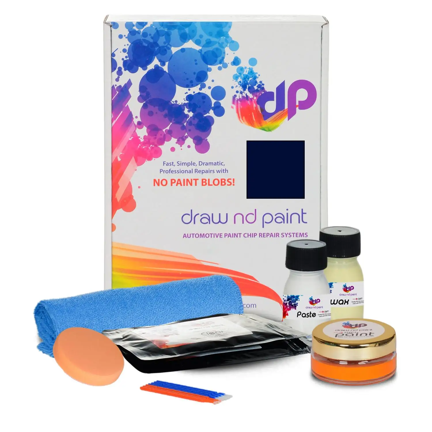 

DrawndPaint compatible with Daewoo Automotive Touch Up Paint - COBALT BLUE - 25U - Essential Care