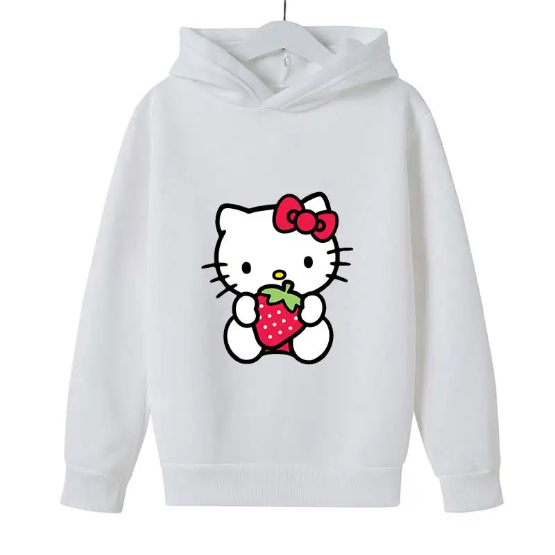 

Hello kitty kids clothes girls hoodie Hoode toddler girl clothes kawaii Pullover clothes for girls Jacket 4-14 years old
