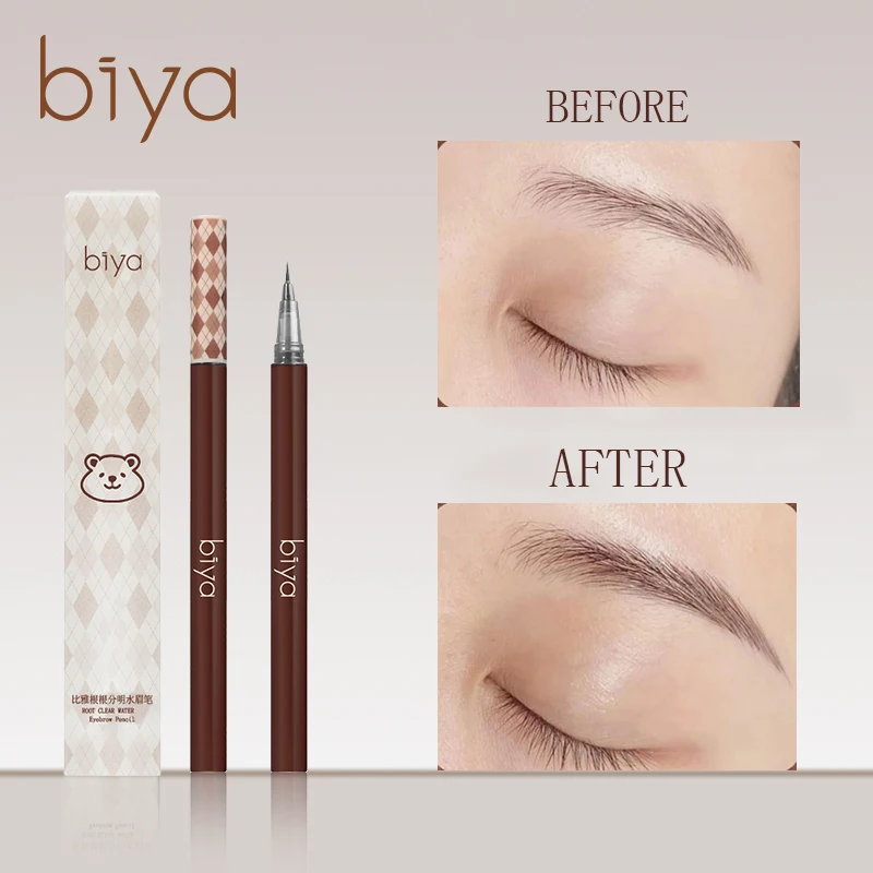 

Liquid Eyebrow Pencil Ultra Thin Head Waterproof Eyebrow Pen Sweat-proof and Colorfast Lazy Thrush Easy To Wear Makeup