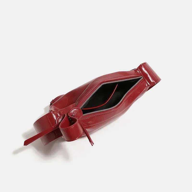 Винтажные красные бродяги для женщин с длинным ремнем через плечо мягкие сумки