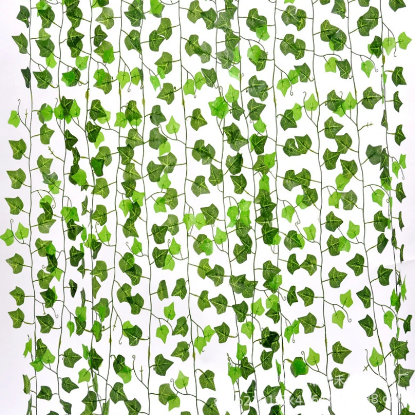 240cm Silk Fake Ivy Leaves for Wall Leaf Vine Artificial Hanging Plants Liana Green Garland Party Vines Decoration Home Decor