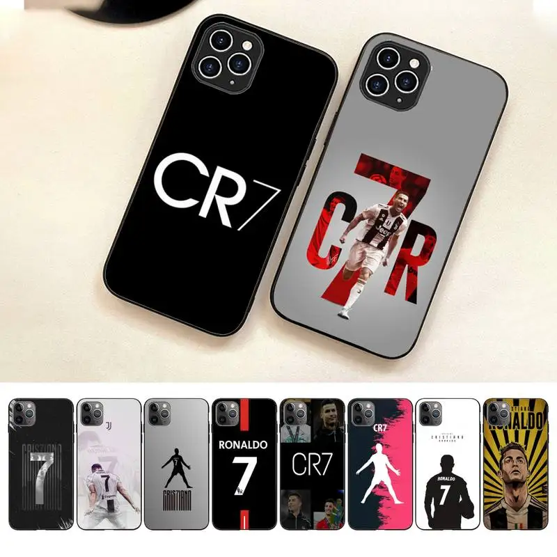 

C-CR7 Football Star Phone Case For Iphone 7 8 Plus X Xr Xs 11 12 13 14 Se2020 Mini Pro Max Case