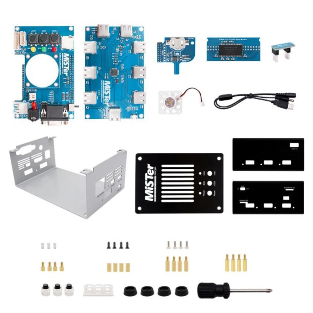 

Metal Case for Mister FPGA Core Control Suit for DE10-Nano with I/O Board V6.1,USB Hub V2.1,RTC Board,SDRAM V2.2 Board