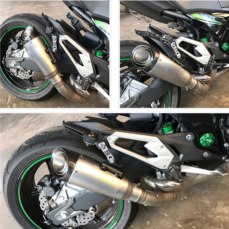 Универсальный мотоциклетный глушитель 51 мм для NINJA650R Z650 Z800 Z900 Z900RS Z1000SX ZX10R, спортивный глушитель из углеродного волокна (art.: 3920dc3fbf233) - 3920dc3fbf233