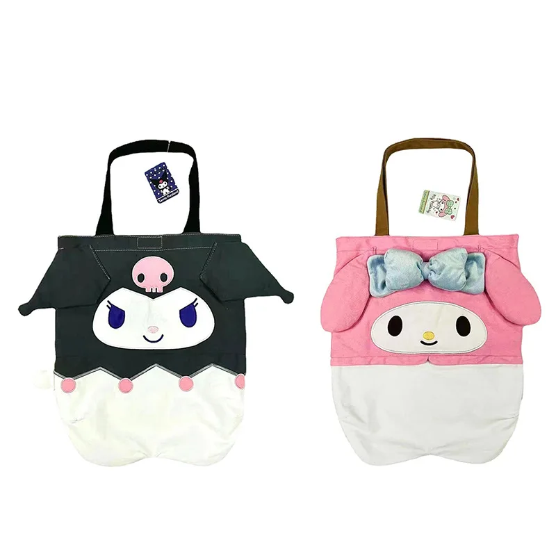 

Cartoon Sanrioed Kawaii Kuromi Shoulder Bag Girly Heart Mymelody Large-Capacity Casual Shopping Handbag Storage Bag Holiday Gift