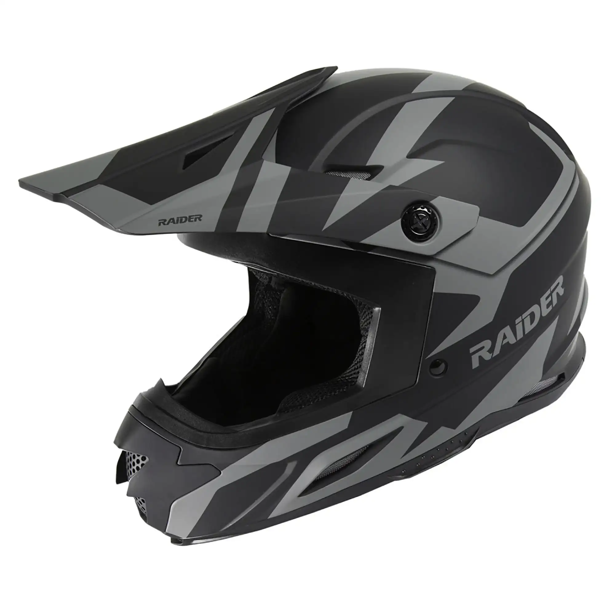 

Off-Road Helmet DOT Approved - Black/Silver - Small