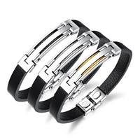 hot selling stainless steel wire cowhide bracelet bracelet personality accessories