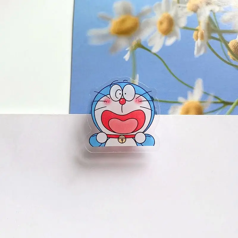 8 шт./компл. Kawaii аниме Doraemon акриловый зажим из полипропилена для студенческой