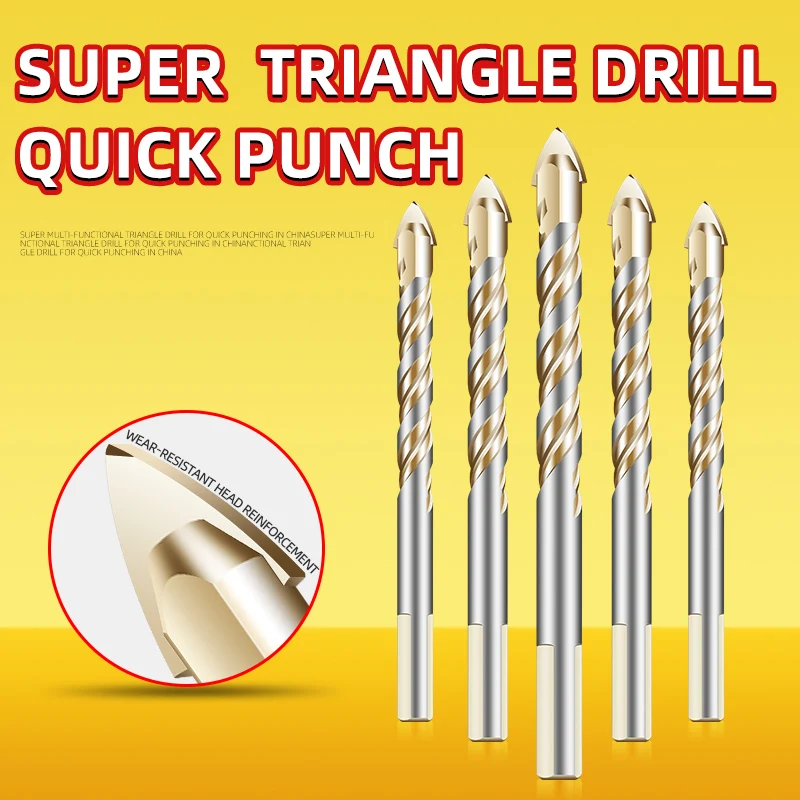 

Newshark Drill Bit Set Hard Metal Drill Bits Professional Multifunction Drill Bits for Wood Tools Ceramics and Tiles 6 8 10 12mm