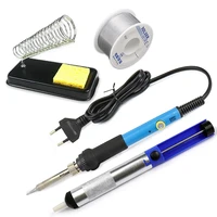 mini 60w soldering iron adjustable temperature electric solder iron rework station mini handle heat pencil welding repair tools