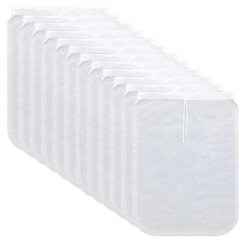 

12 шт., многоразовые нейлоновые мешки для хранения еды, миндаля, кофе, соков