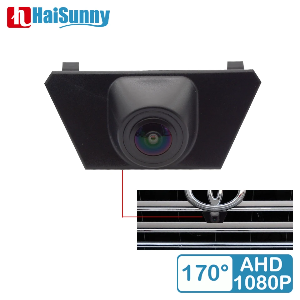 AHD 1080P Fisheye Front View Camera For Toyota Land Cruiser 200 LC200 2012 2013 2014 2015 Night Vision Car 360 Panoramic System